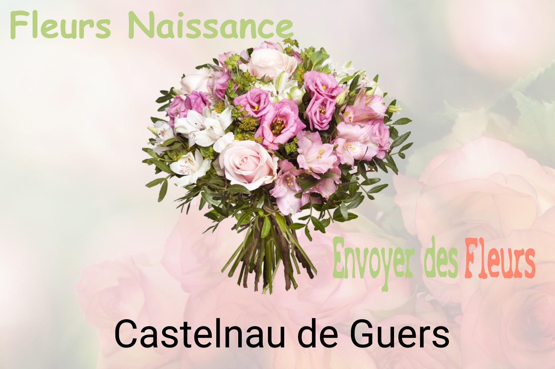 Bouquet de fleurs de naissance livré à Castelnau-de-Guers