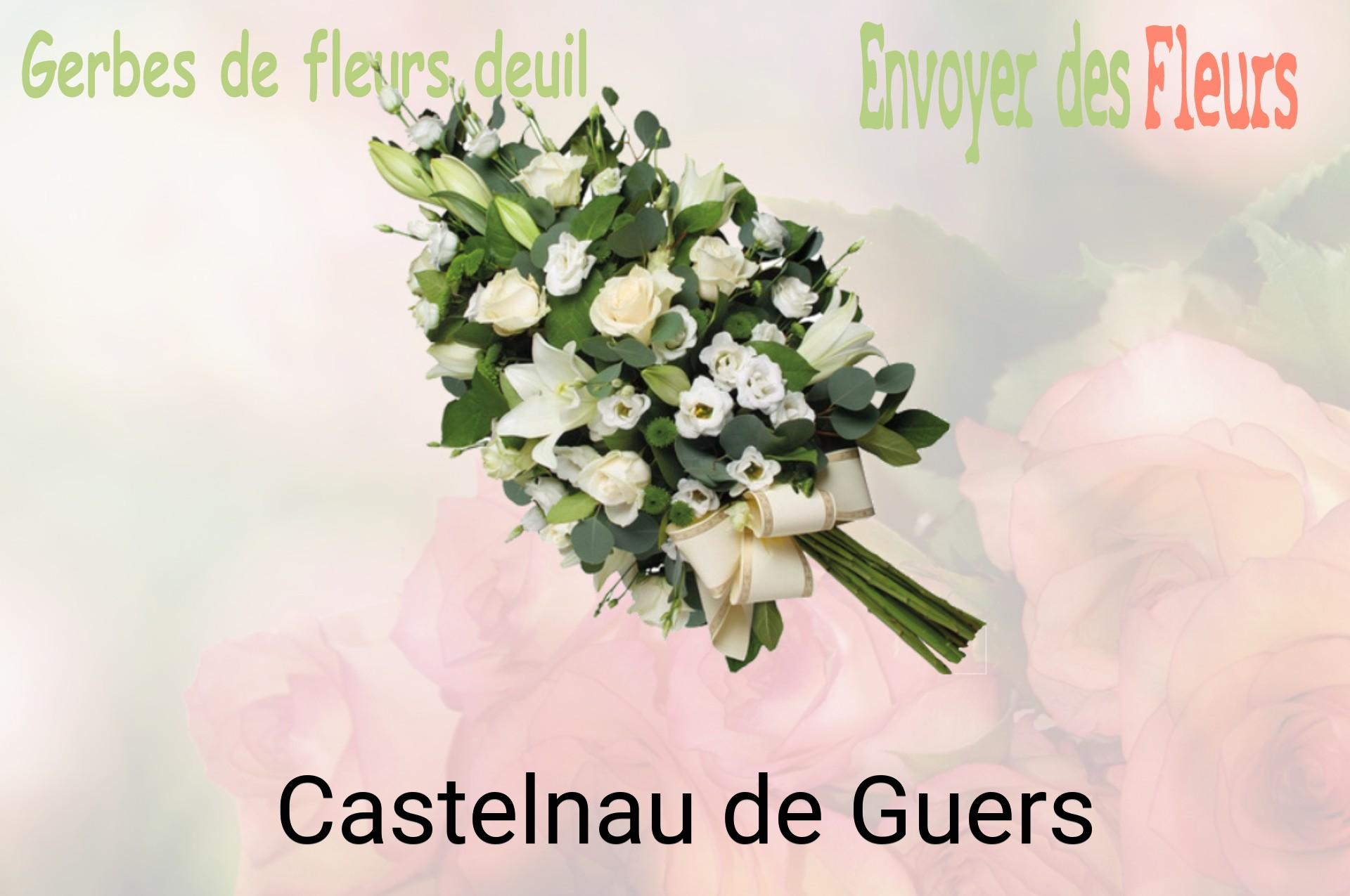 Gerbe de fleurs de deuil livrée à Castelnau-de-Guers